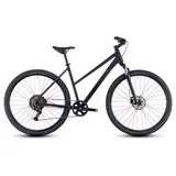 Cube Nature ONE Trapez 2025 | black ́n ́black | 54 cm | Crossräder - schwarz/grau