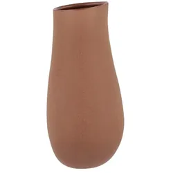 Vase , braun , Steinzeug , Maße (cm): H: 34,5  Ø: 17