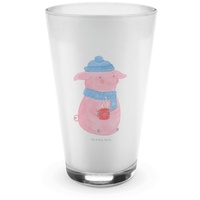 Mr. & Mrs. Panda Glas Schwein Glühwein - Transparent - Geschenk, Punsch, Latte Macchiato, G, Premium Glas, Herzliche Motive