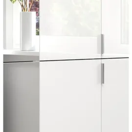inn.furn Schuhschrank weiß Hochglanz, 122 cm, Garderobe, Schuhaufbewahrung, Schuhschränke