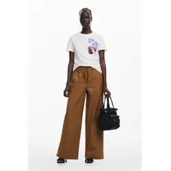 Desigual für Damen. 25SWTK48 T-Shirt entworfen von Herrn Christian Lacroix
weiß (M), Lässig, Baumwolle, Kurzarm