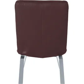 W.Schillig Relaxliege daily dreams Leder/Polyester 65 x 91 x 170 cm Braun mit Kissen