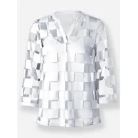 Heine Rundhalsshirt HEINE "Shirt", Damen, Gr. 38, weiß (weiß,