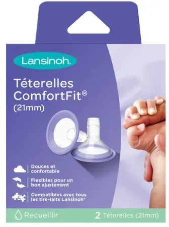 Lansinoh Comfort Fit Brusthütchen 2x28mm 2 Stück