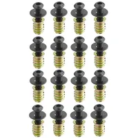 SOTech 16 Stück Schraubenset M6x20 mit Gewindeeinsatz M6x15