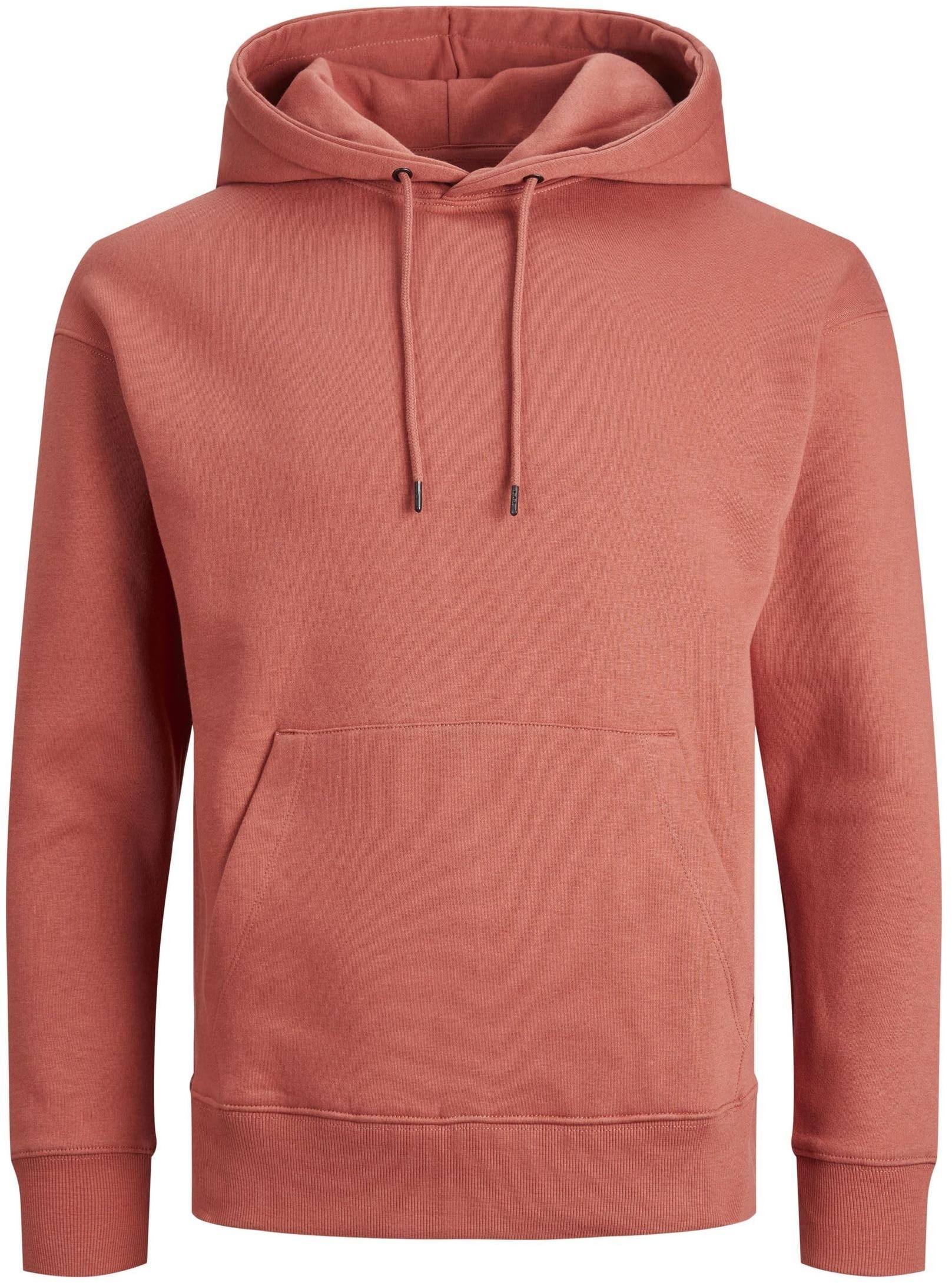 JACK & JONES Herren Jjestar Basic Sweat Hood Noos Kapuzenpullover, Cinnabar, S EU