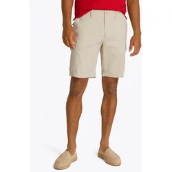 Cargoshorts TOMMY HILFIGER "HARLEM CARGO 1985", Herren, Gr. 30, N-Gr, beige (newsprint), Stoff, Obermaterial: 97% Baumwolle, 3% Elasthan, Basic, normal kniefrei, Hosen, in schlichtem Design