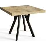 Esstisch Ausziehbar Rico 80-130cm, Artisan, Holzbeine, Modernes Design