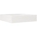 vidaXL Pflanzkübel Weiß 100x100x23 cm Massivholz Kiefer