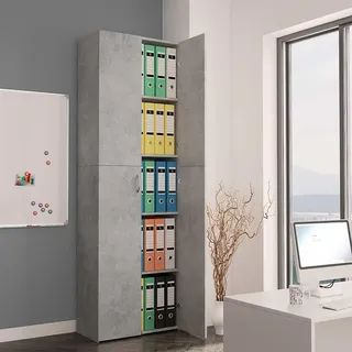 vidaXL Büroschrank Aktenschrank 60x32x190 cm Betongrau