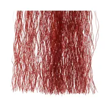 Christmas Decorations Lametta rot Laser 50 x 40