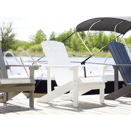 Beliani Gartenstuhl 75 x 88 x 88 cm weiß