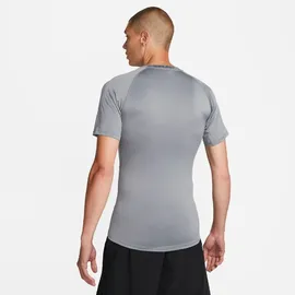 Nike Pro Dri-FIT Tight kurzarm Fitnessshirt Herren 084 smoke grey/black L