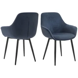 SalesFever Armlehnstuhl 2er Set Cord-Optik