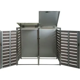 MCW Mülltonnenverkleidung K14 134 x 119 x 84 cm anthrazit