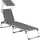 Songmics Sonnenliege 193 x 55 x 31 cm Grau