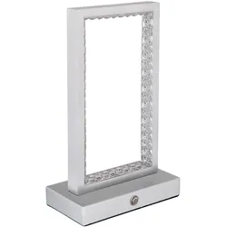 Tischlampe Tischleuchte Wohnzimmerlampe Touchdimmer Akku Kristall LED H 23 cm
