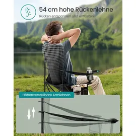 Songmics Campingstuhl 2er Set Schwarz
