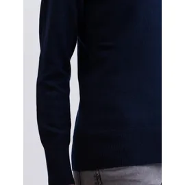 CASH-MERE.CH Strickjacke Rundhalsausschnitt Blau S