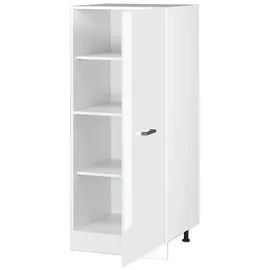 Vicco Hochschrank R-Line, 60 cm Weiß Hochglanz/Weiß, - Weiß