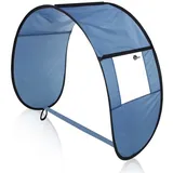 yourGEAR Bollerwagen Pop Up Trolley Roof blau