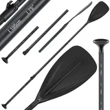 Kesser KESSER® Paddle - 3-teilig für Kayak SUP Stand-Up Paddling Board Stechpaddel, Verstellbar Teleskop 165cm-215cm Aluminum für Stand Up Paddel Kajakfahren Surfboard Boot Anti-Rutsch Stecksystem