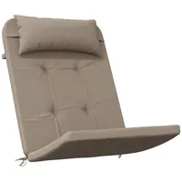 VidaXL Adirondack-Auflagen 2 Stk. Taupe Oxford-Gewebe