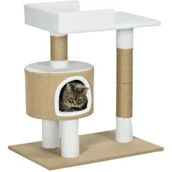 PawHut Kratzbaum Spanplatte, Jute