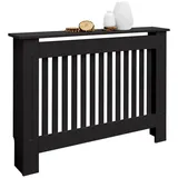 ECD Germany Heizkörperverkleidung Landhausstil 112x19x82 cm Schwarz