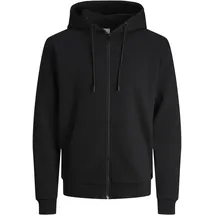 JACK & JONES Jjebradley Sweat Zip Hood Noos, (12249342-4385557) Black,