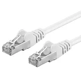 PremiumCord Patchkabel CAT6a S-FTP, RJ45-RJ45, AWG 26/7 10m Farbe Weiß