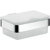 EMCO Tücherbox Chrom/Weiß