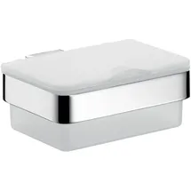 EMCO Tücherbox Chrom/Weiß