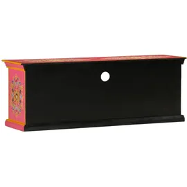 vidaXL TV-Schrank Rosa 110x30x40 cm Massivholz Mango