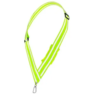 Navaris Katzenauge Reflektorband mit Tasche und Karabinerhaken - für Laufen, (1 St) gelb