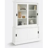 Buffetschrank, Kiefer Massiv Weiss 