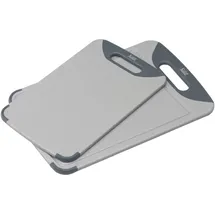 Silit Schneidebrett Set 2-teilig Kunststoff 32 x 20 cm / 38 x 25 cm Grau