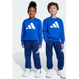 Adidas Essentials Kids Jogginganzug königsblau|WEISS 110-116cm 5-6J