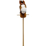 Vedes SpielMaus Holz Plüsch Steckenpferd mit Sound, braun, 98 cm