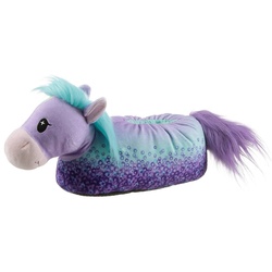 Nici PONY STARJUMPER Plüsch Hausschuhe mit Seifenblasen Druck blau 34/37