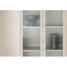 VCM Vitrine Lima 80 x 35 x 180 cm Beige
