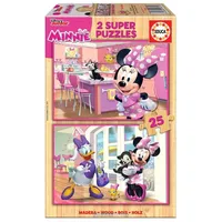 Educa Holzpuzzle Minnie, 2x25 Teile