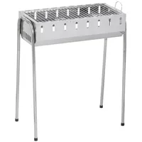 Glühzone SG 300, Schaschlikgrill, Holzkohle, Edelstahl inkl. 8 Grillspieße