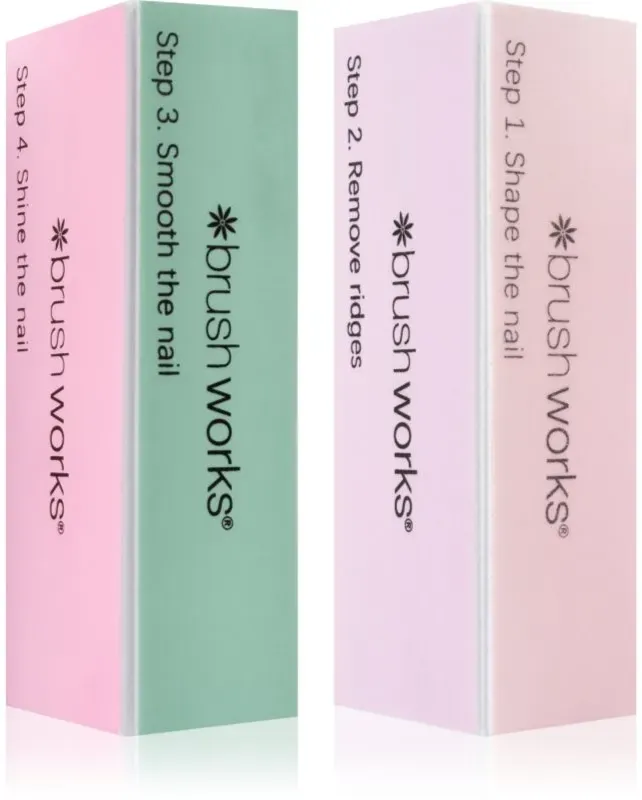 Brushworks Pastel Buffing Blocks Vierseitiger Nagelpolierblock