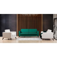 JVmoebel Sofa Sofa Sofagarnitur 3+2+1 Sitzer Set Design Polster Couchen Sessel grün|weiß