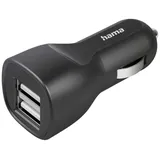 Hama Auto-Ladegerät mit 2 USB-A-Buchse 12 W Schwarz