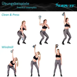 MOVIT Kettlebell PRO Kettlebell 4 kg gelb