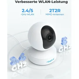 Reolink 5MP PTZ Überwachungskamera Auto-Tracking, 3X Optischem Zoom, Baby Monitor mit Mensch/Haustiererkennung