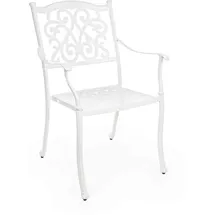 BIZZOTTO Ivrea Gartenstuhl 65 x 65 x 0 cm weiß 4 St.
