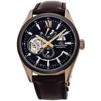 ORIENT Star Herren Automatik Armband-Uhr aus Edelstahl mit Leder Band - Modern - RE-AV0115B00B
